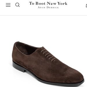 To Boot New York
ADAM DERRICK
Chamberlain Brown Suede men size 8.5 
$495 NEW